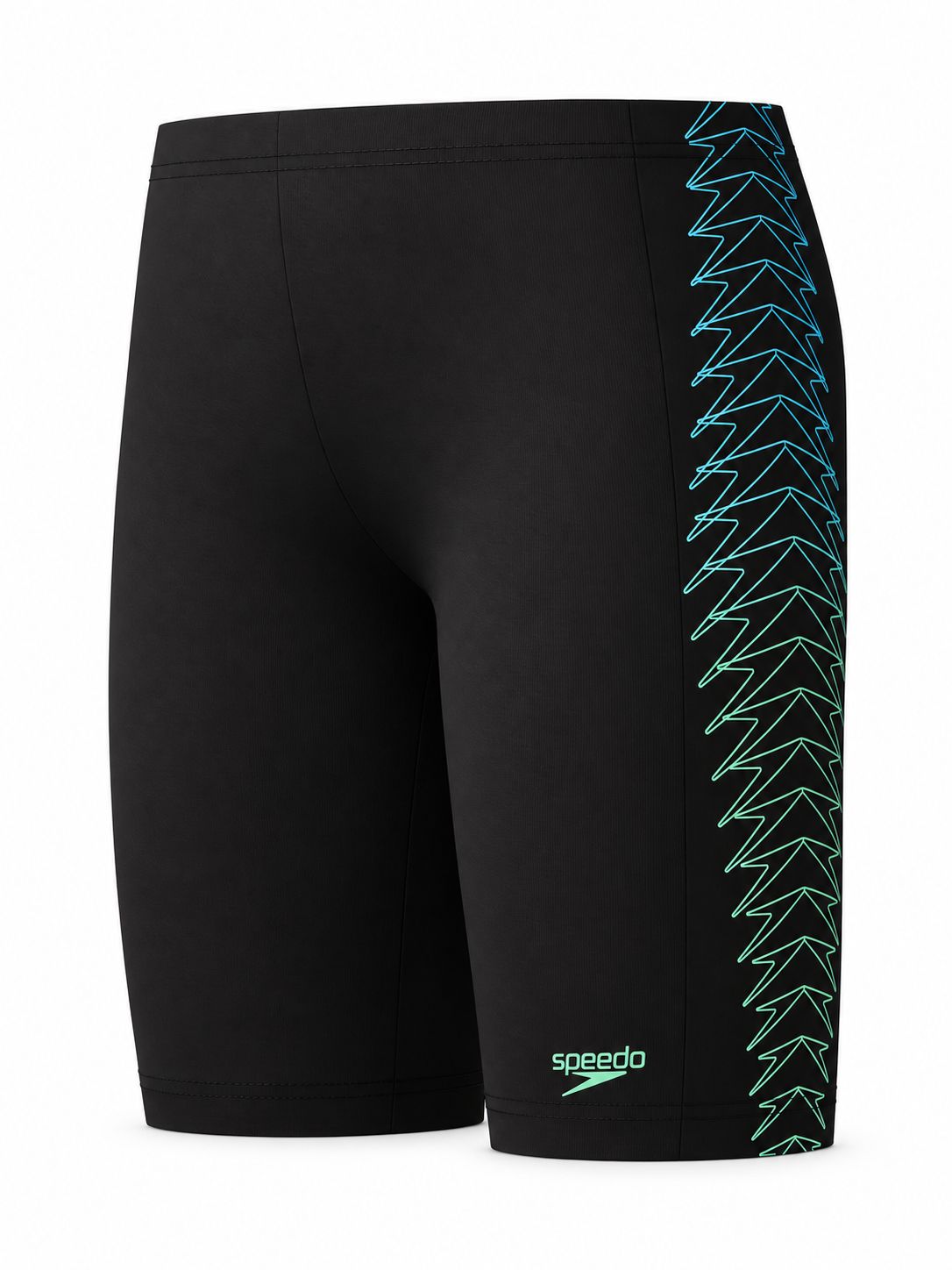 Speedo Youth Boys Plastisol Placement Jammer - Anthracite, Size.: Y8