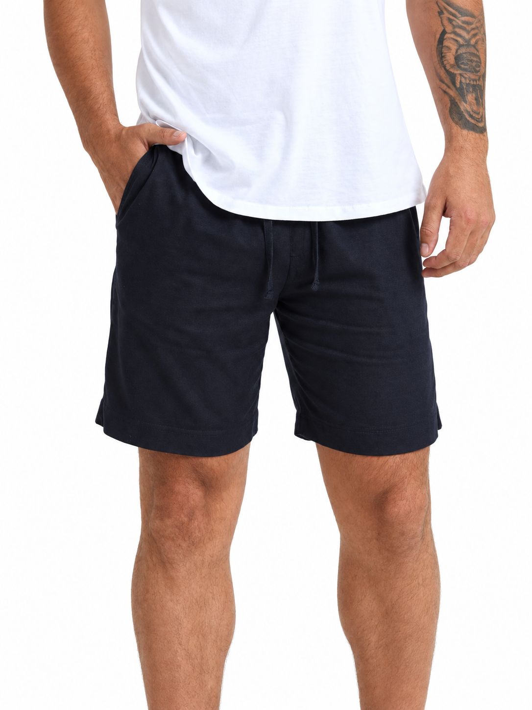 Breazies - Mens Lounge Shorts - Navy, Size.: 30