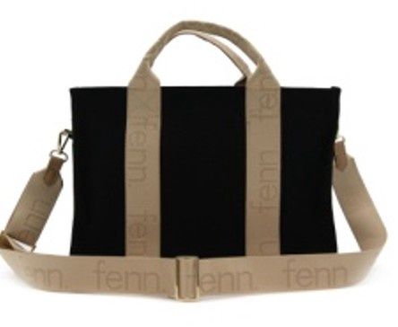 Fenn Collection - Maxi Canvas Bag Black/Toffee - 013