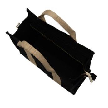 Fenn Collection - Maxi Canvas Bag Black/Toffee - 013