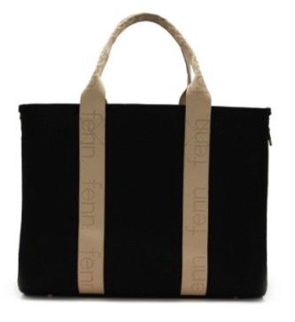 Fenn Collection - Maxi Canvas Bag Black/Toffee - 013