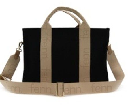 Fenn Collection - Maxi Canvas Bag Black/Toffee - 013