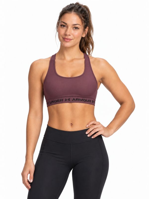 Under Armour - Crossback Mid Bra - Fuchsia Dusk