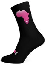 Sox - I Love Boobies Pink Africa Socks, Sizes: Small - UK12/UK3