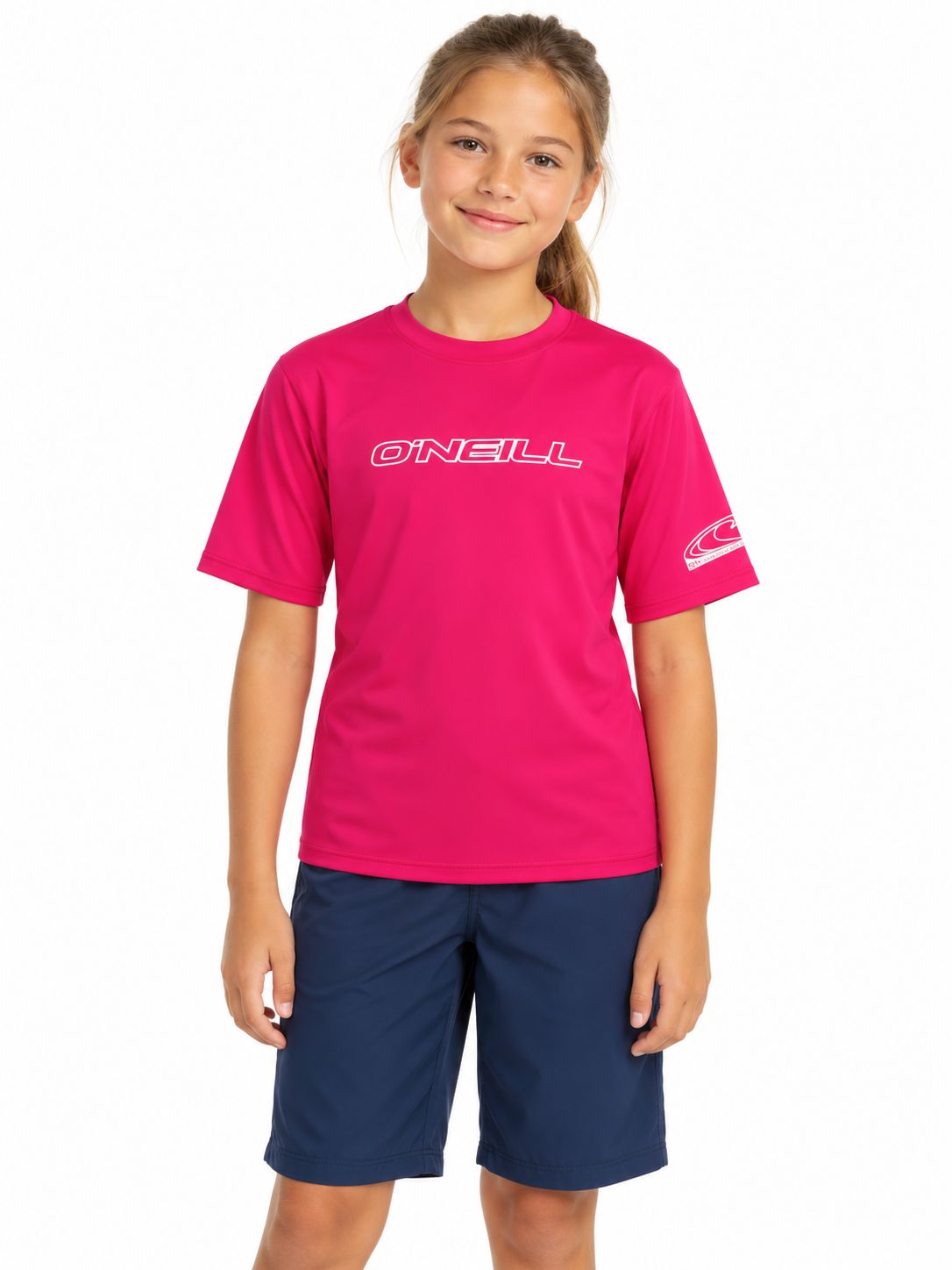 O'Neill - Youth Basic Skins S/S Sun Shirt - 3422, Colour: Watermelon, Sizes: 6years