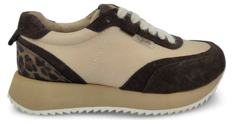 Julz - Miles - Beige ,Chocolate Leopard, Size.: UK 4 (37)