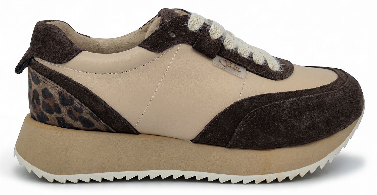Julz - Miles - Beige ,Chocolate Leopard, Size.: UK 4 (37)