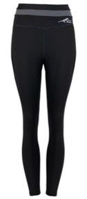 First Ascent - Ladies Pulse Solid Tights - Black Melange - FA2905, Sizes: Small