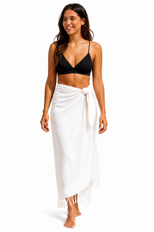 Indoblu - SRG - Sarong Plain - White
