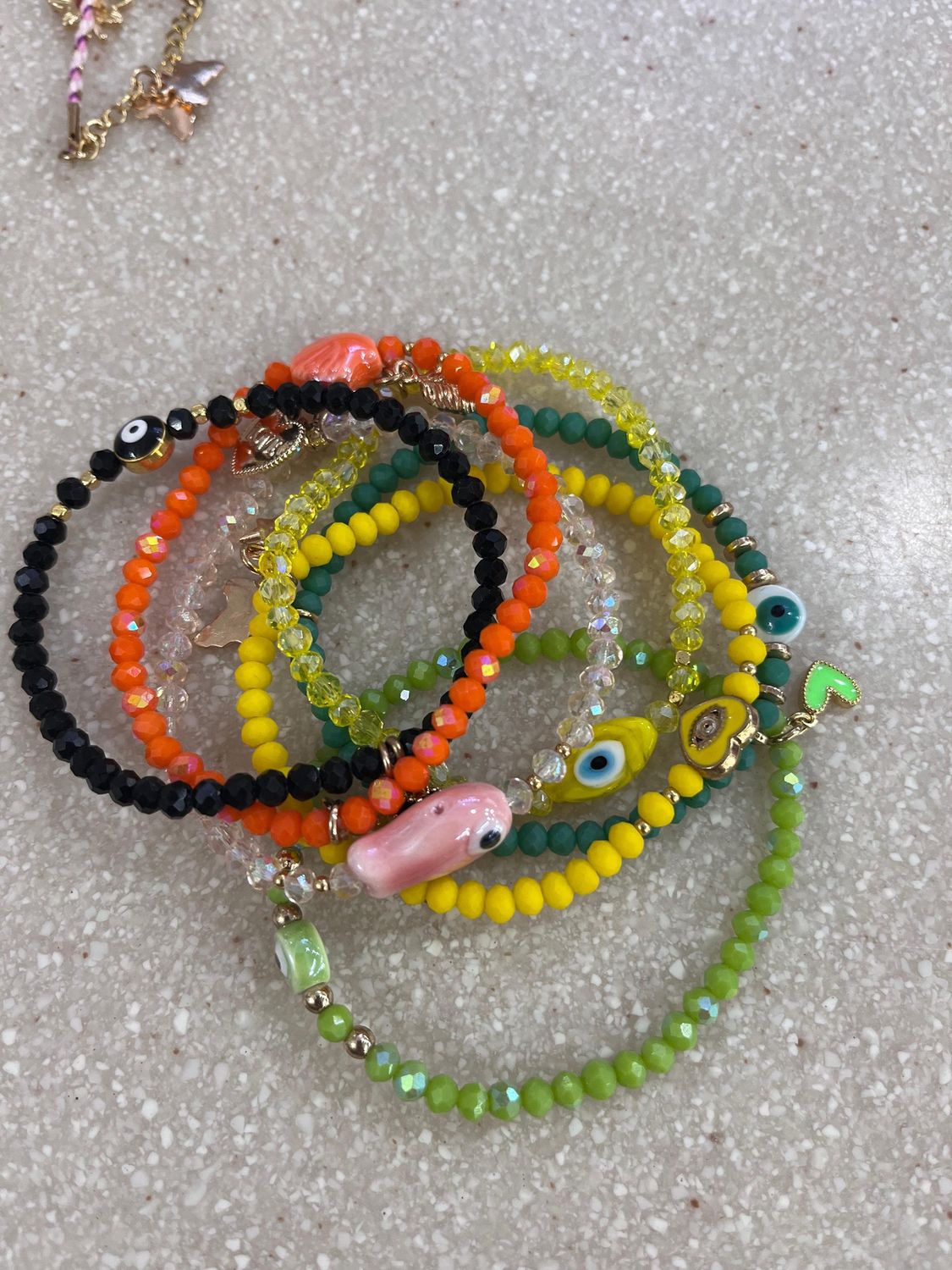V-Crafted Jewellery - Evil Eye Bracelet /Assorted- 4 mm