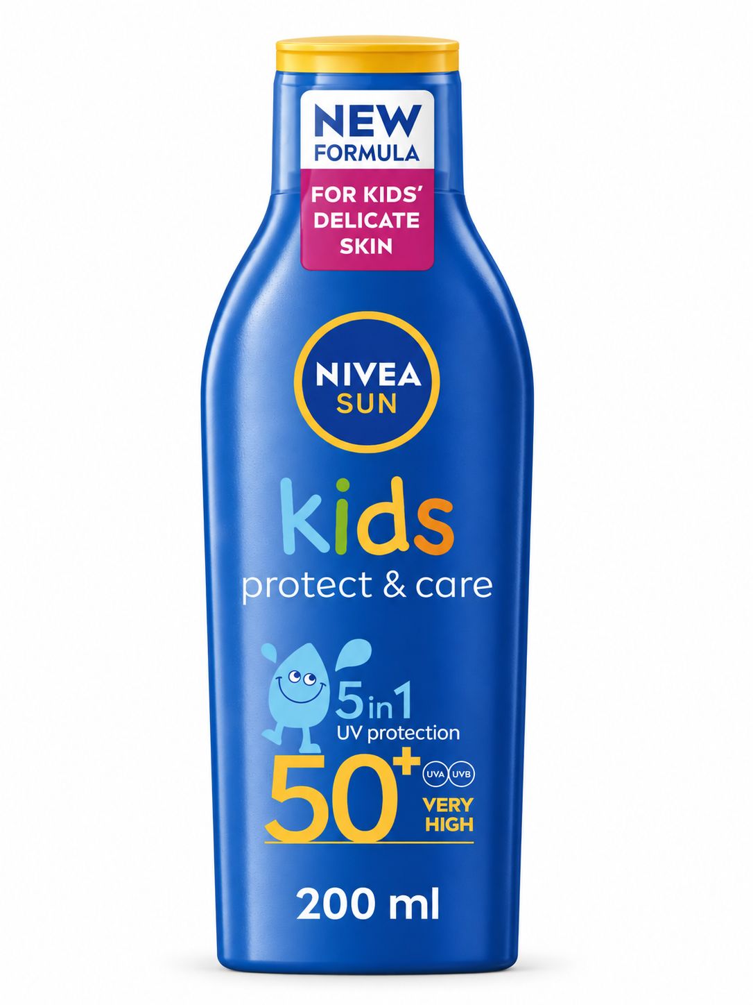 NIVEA SUN Kids Protect &amp; Moisture 5in1 Sun Protection Lotion SPF50+ 200ml - For Kids Delicate Skin
