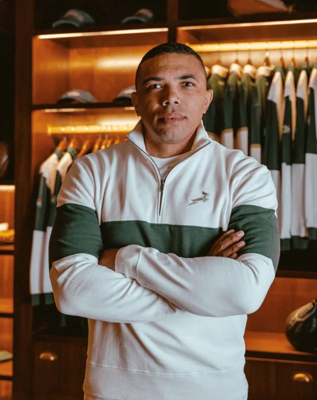 Old School *Springbok Classic Hoop 1/4 Zip-Cloud Dancer, Sizes: X-Small