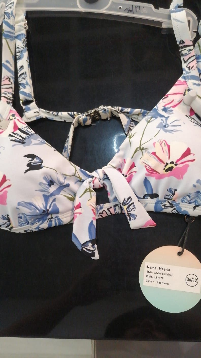 Lizzy - Maaria Bikini Top - Lilac Floral LS9177, Sizes: Size 8/32