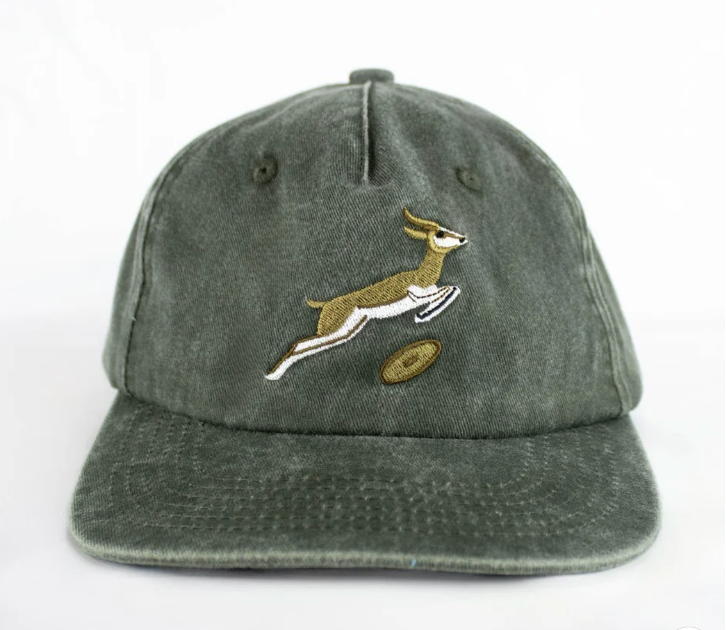 Old Sshool Springboks United Traditional Cap - Military Olive