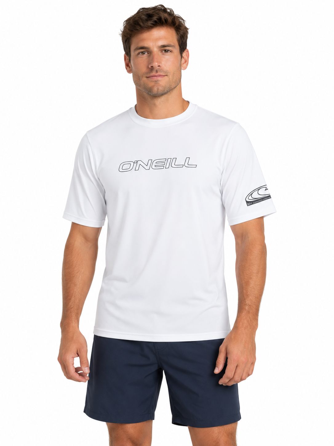 O'Neill - Men's Basic Skins S/S Sun Shirt - 3402 - 2 colour options, Colour: White, Sizes: Small