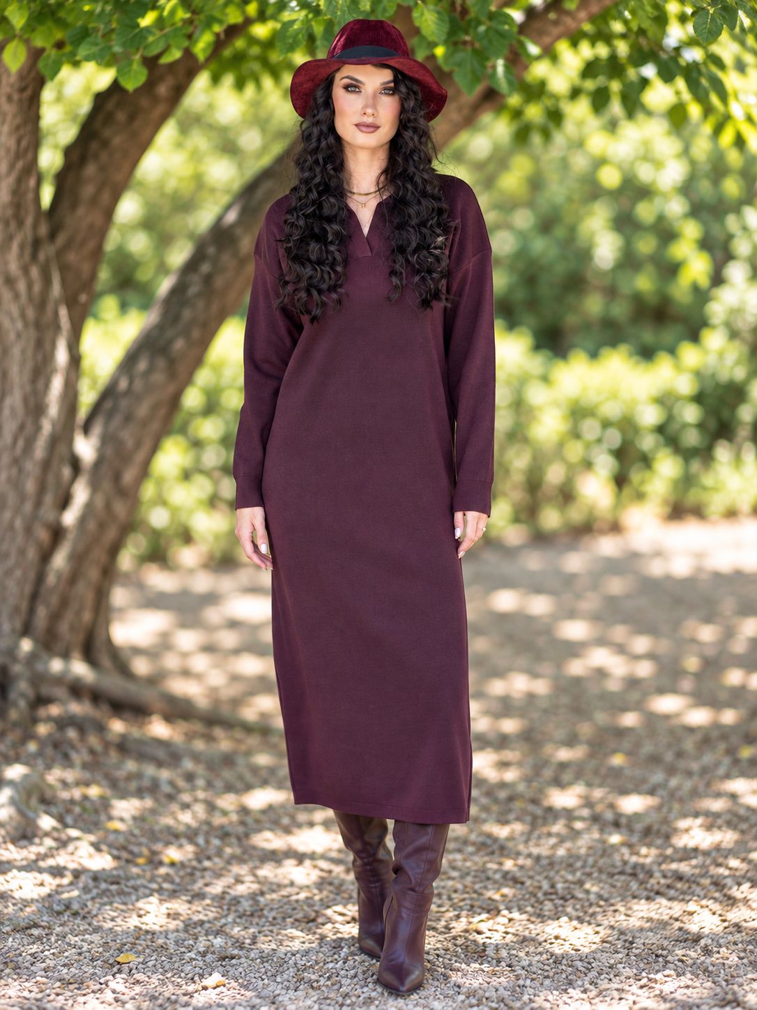 Mastik - MS26-26 - Aubergine Dress, Size.: 1 (S)