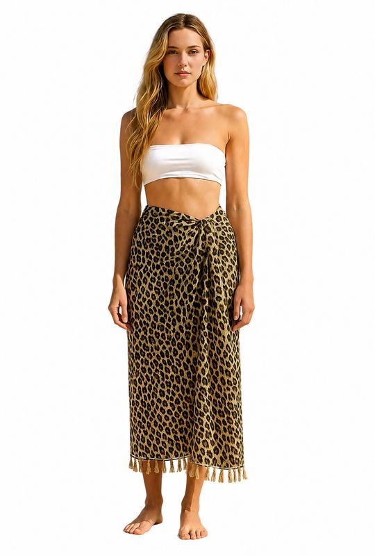 Indoblu - SRG - Sarong - Leopard Print light