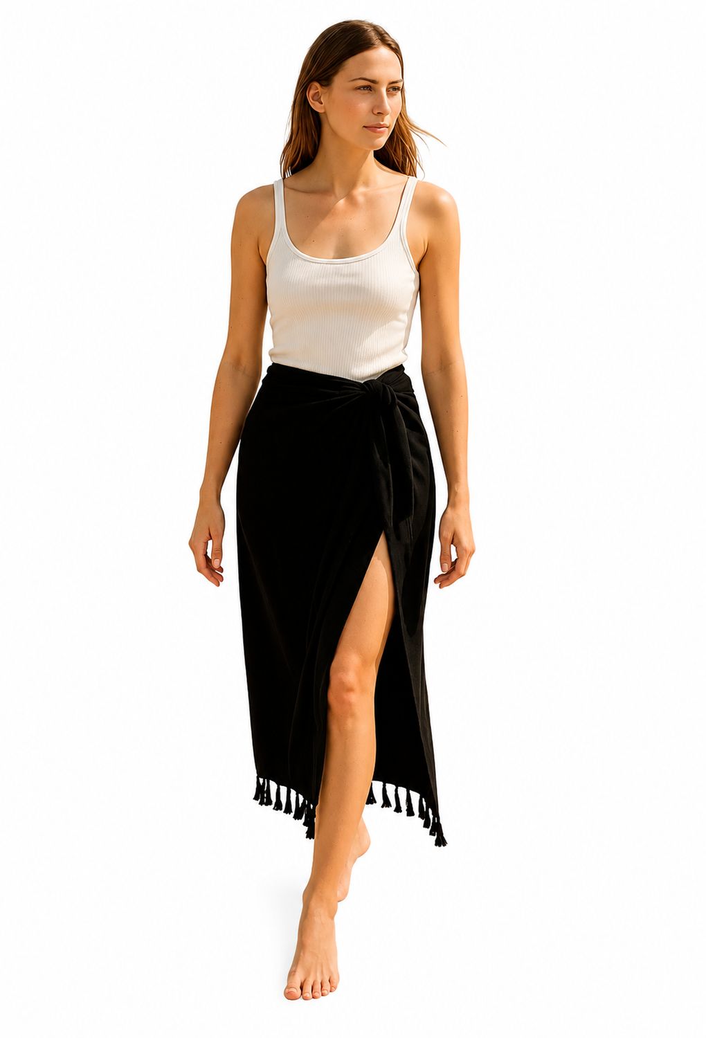 Indoblu - SRG - Sarong Plain - Black