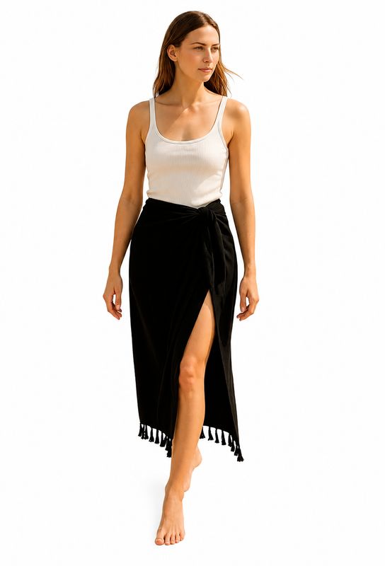 Indoblu - SRG - Sarong Plain - Black