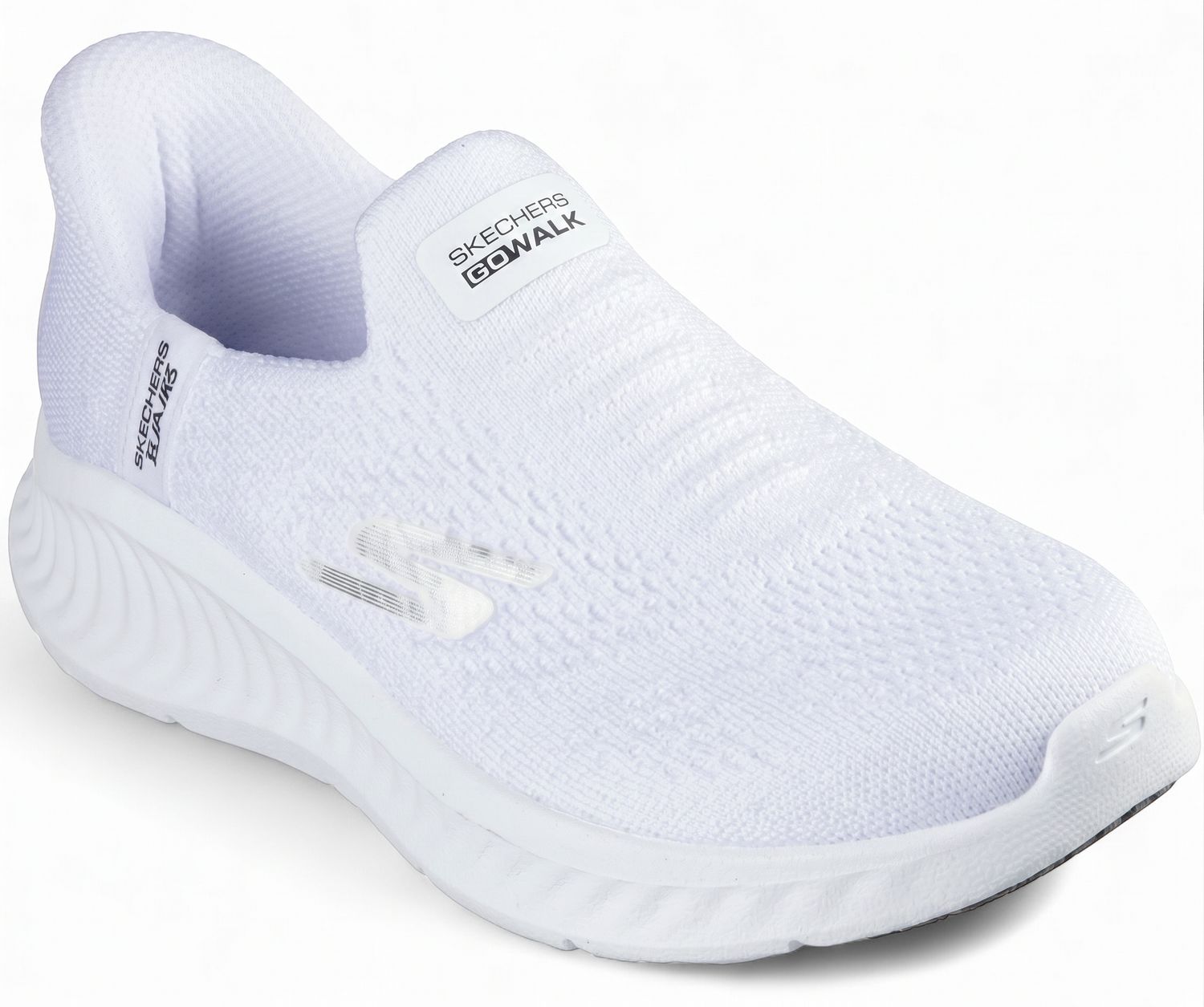 Sketchers - Go Walk Now Slip On - White, Size.: Uk4