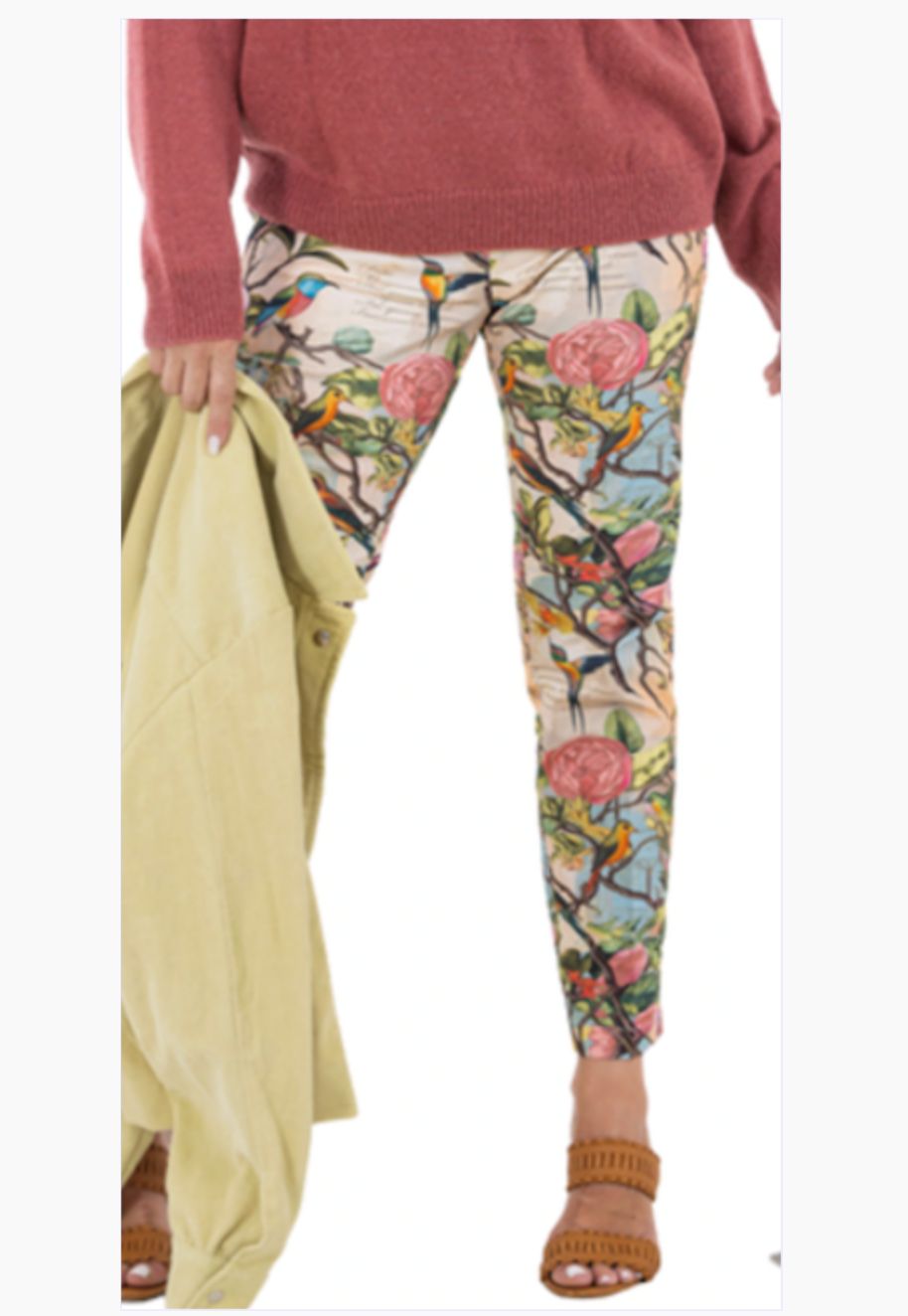 Calypso - 7/8 Flat Front Pant - Cotton Spandex Poetry in Motion, Size.: 30
