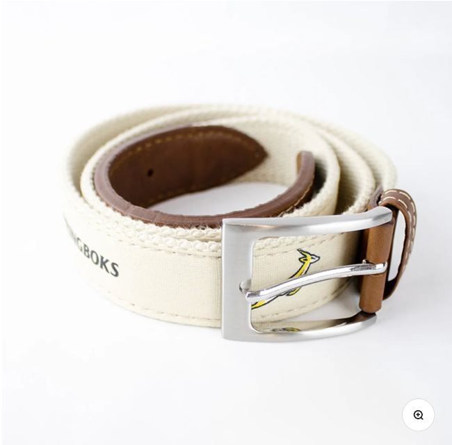 Old Sshool Springboks Golf Belt-Ivory - SBULA0007-C020B3, Sizes: 30