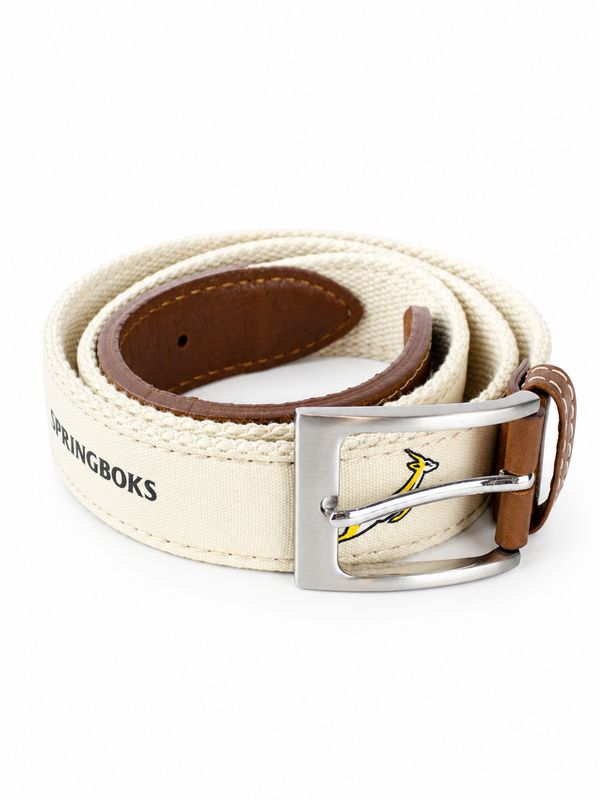 Old Sshool Springboks Golf Belt-Ivory - SBULA0007-C020B3
