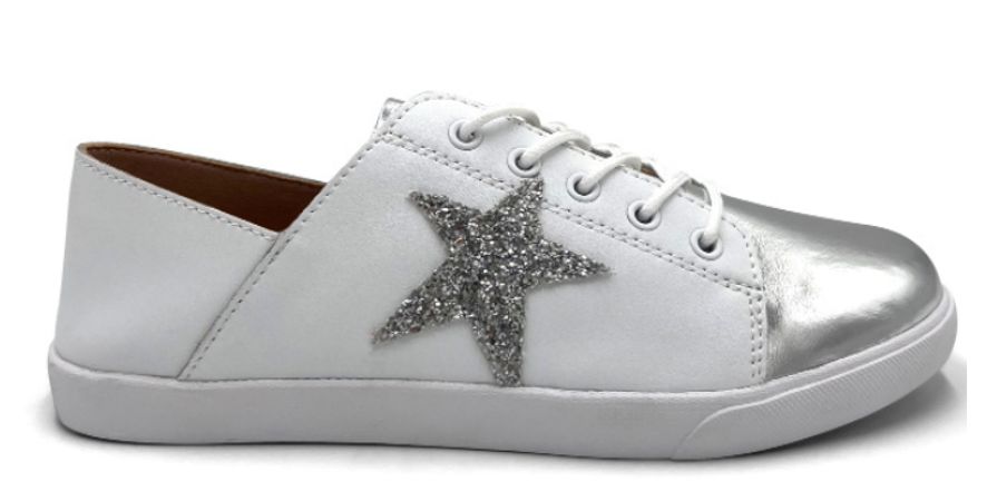 Julz - Vicki - White +Metallic Toe, Sizes: UK3 (36)