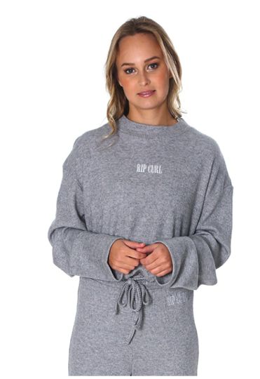 Rip Curl - Seaside Cosy L/S Top - Grey Melange -W26LSHSE9