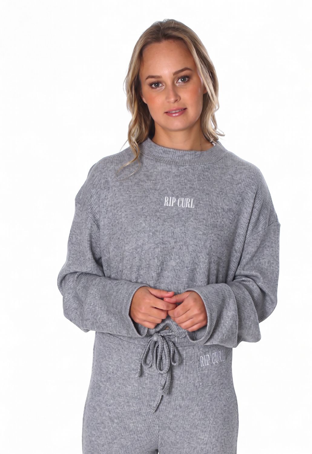 Rip Curl - Seaside Cosy L/S Top - Grey Melange, Sizes: XS