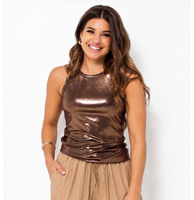 Ateljee - Shimmer Vest - Bronze