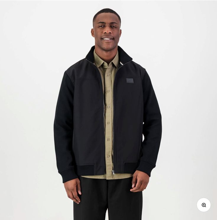 Old School Springboks Premium Soft Shell Jacket-Black, Sizes: Medium