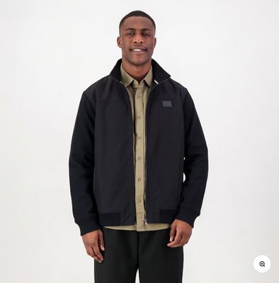 Old School Springboks Premium Soft Shell Jacket-Black