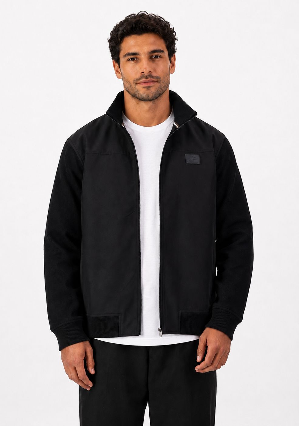 Old School Springboks Premium Soft Shell Jacket-Black, Sizes: Medium