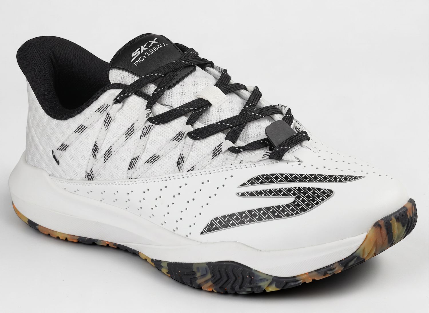Sketchers - Viper Court - Rally ( Mens ) White/Black/Padel Shoes, Size.: UK8
