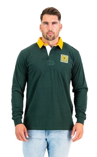 Old School South Africa Supporters Classic L/S Rugby Jersey