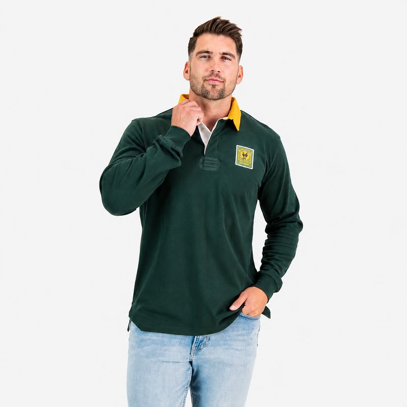 Old School *South Africa Supporters Classic L/S Rugby Jersey