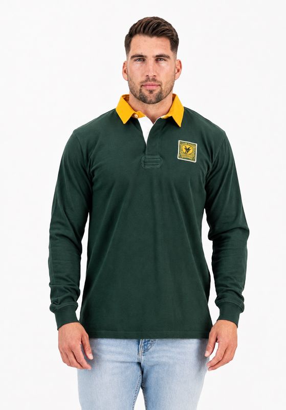 Old School *South Africa Supporters Classic L/S Rugby Jersey