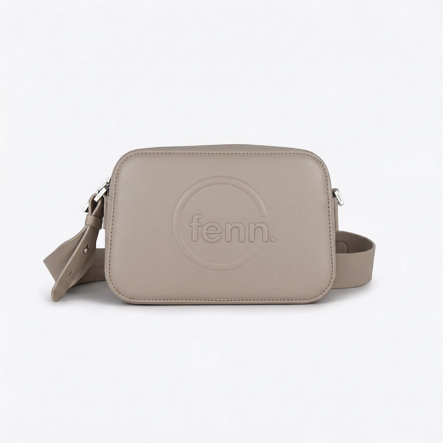 Fenn - Crossbody – Mushroom /  Grey – Silver Zip