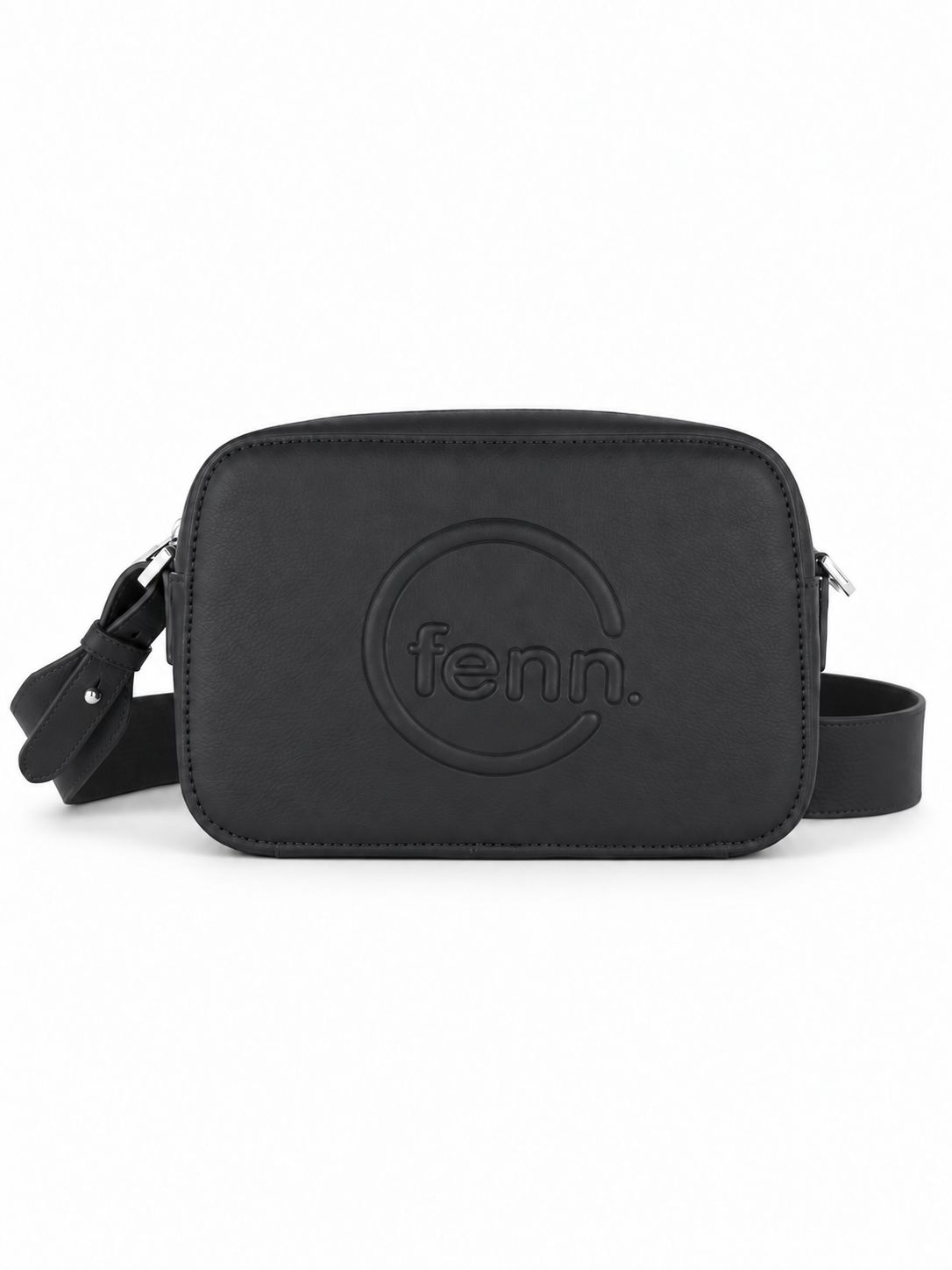 Fenn - Crossbody – Black –  Silver Zip