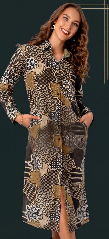 Iconic - Emma  - Terra Mosiac Dress