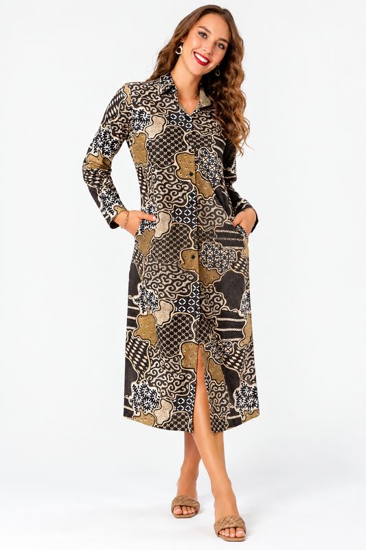 Iconic - Emma  - Terra Mosiac Dress