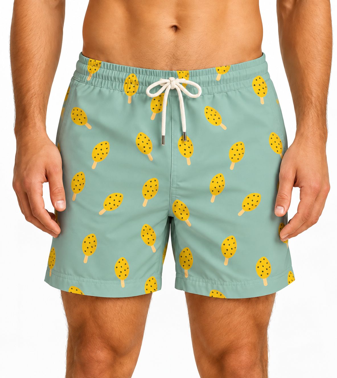 Granadilla - Mid-Length Swim Shorts | Lolly / Sage, Sizes: Small
