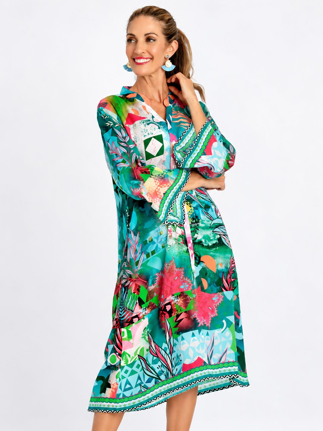 Iconic -Symphony Dress - Turquoise Ocean, Size.: X-Small