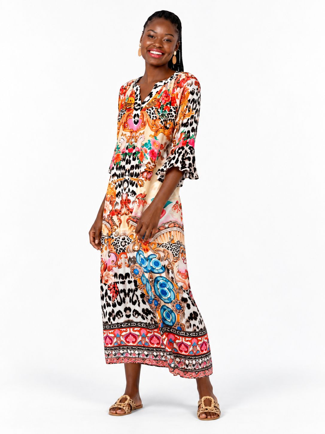 Iconic -Coral Paisley, Size.: X-Small
