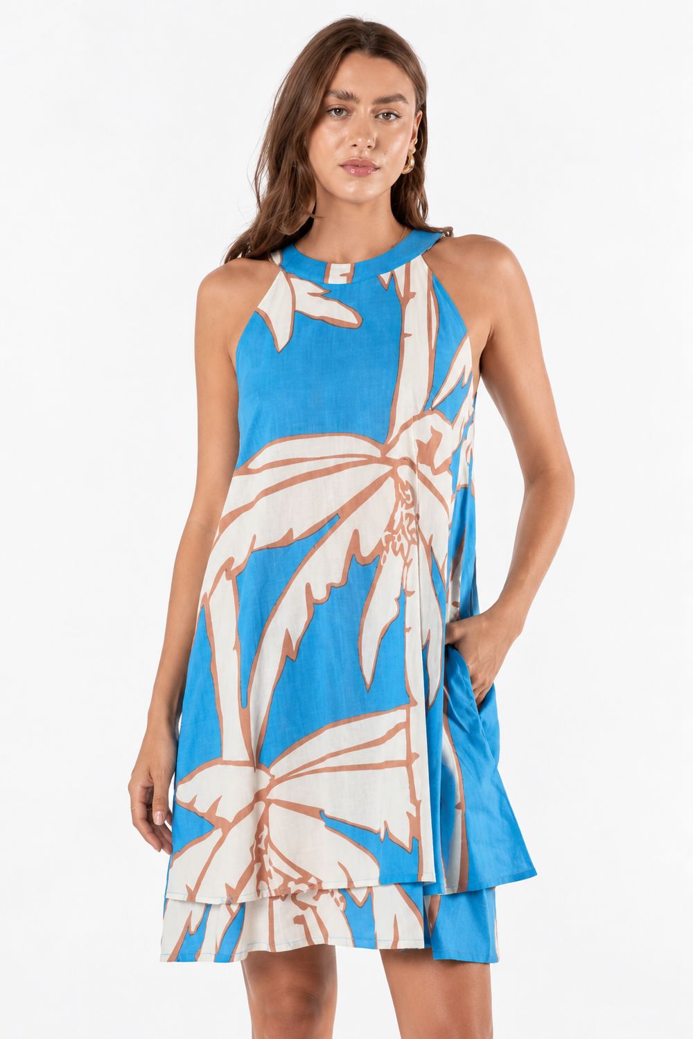 Lulalife - Collette Swing Dress - Sky, Size.: XS