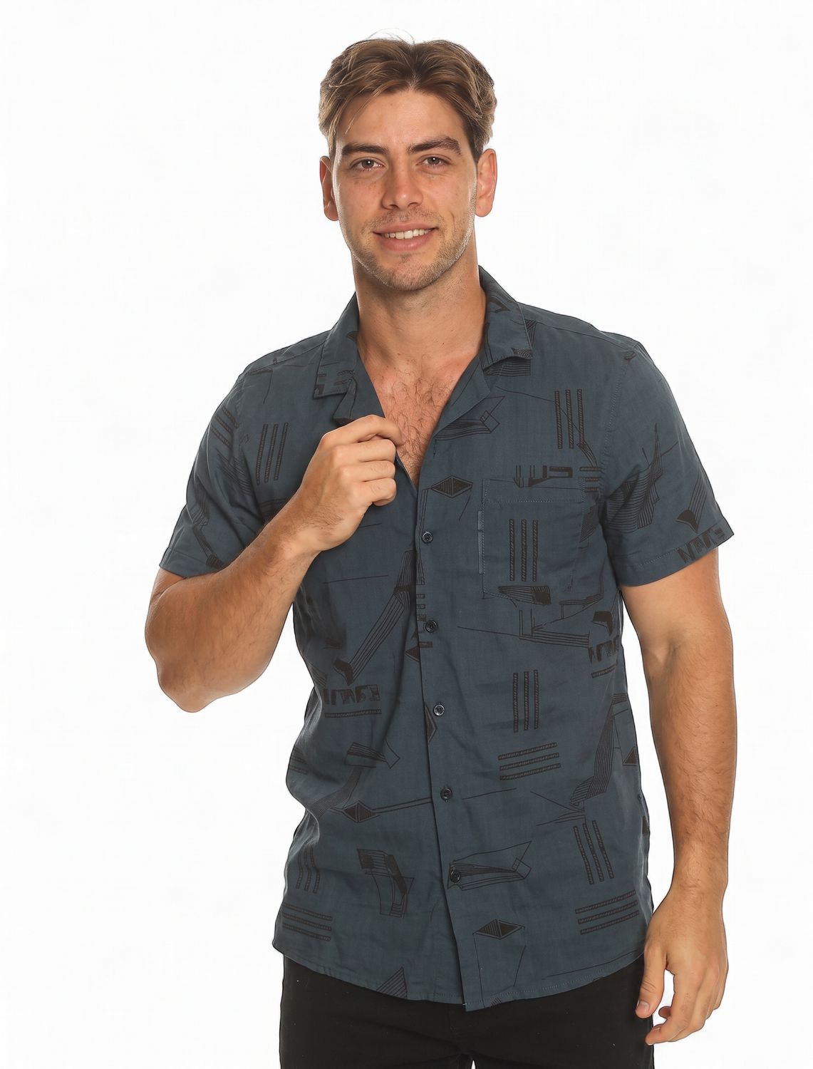 Ripcurl - Africa Desto SS Shirt - Bluefin, Sizes: S