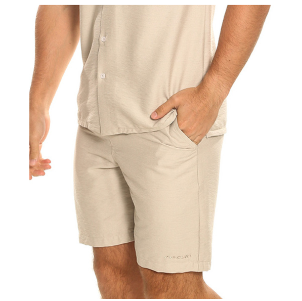 Ripcurl - Classic Corp Linen Shorts - Oatmeal, Sizes: S