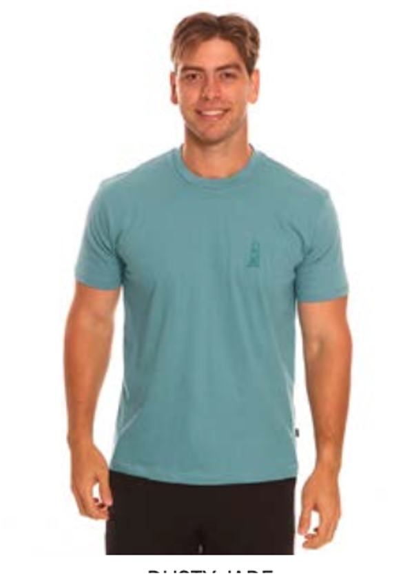 Ripcurl - ﻿S-Series Vaporcool Embroided Tee - Dusty Jade, Sizes: S