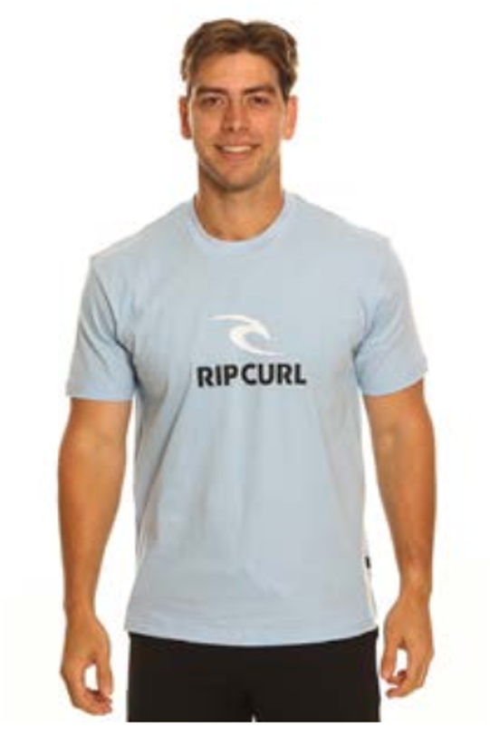 Ripcurl - Tee - Waxy Icon Tee - Blue Bell, Sizes: S